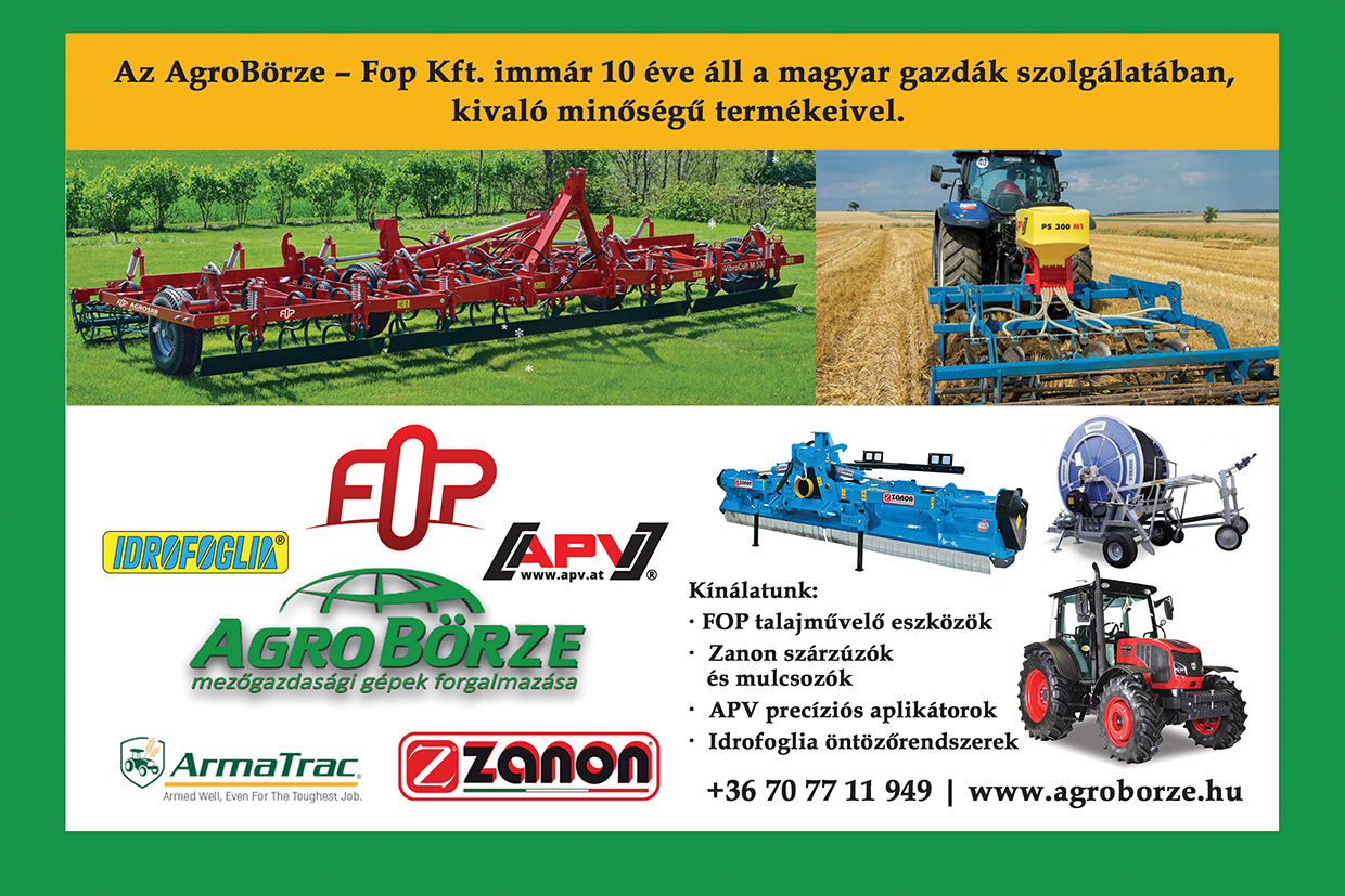 AgroBörze – Fop Kft. FOP talajművelő eszközök .  Zanon szárzúzók     és mulcsozók .  APV precíziós aplikátorok .  Idrofoglia öntözőrendszerek