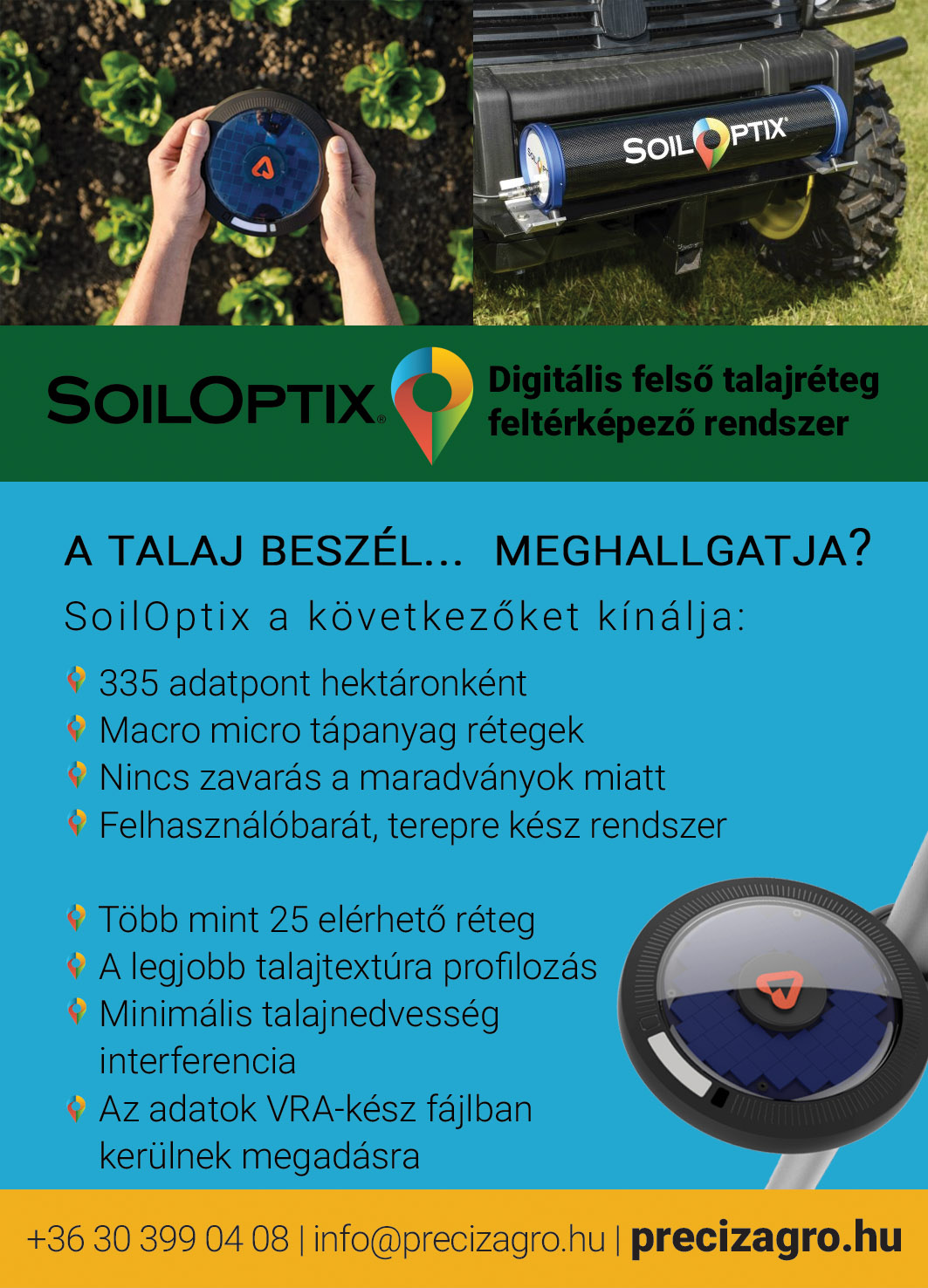 SoilOptix - Digitális felső talajréteg feltérképező rendszer