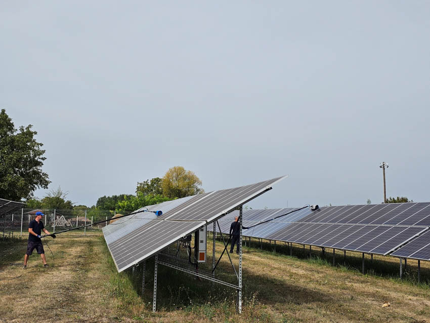 Napelemek tisztítás SolarClean 