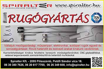 RUGÓGYÁRTÁS Spiralter Kft.; 9x6
