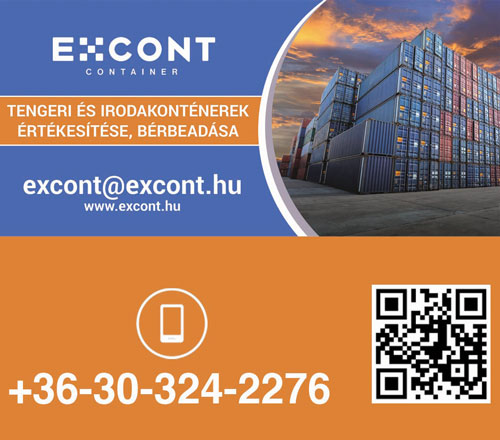 EXcont Container Kft. raktárkonténerek, hűtőkonténerek, valamint modern irodakonténerek