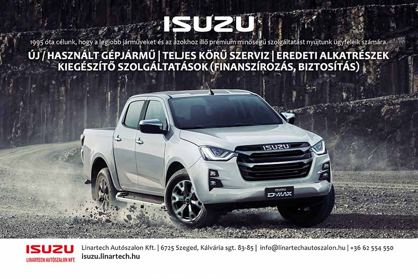 Linartech, ISUZU tökéletes társ a mindennapokban