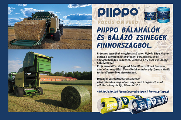 Piippo bálahálók és bálázó zsinegek Finnországból