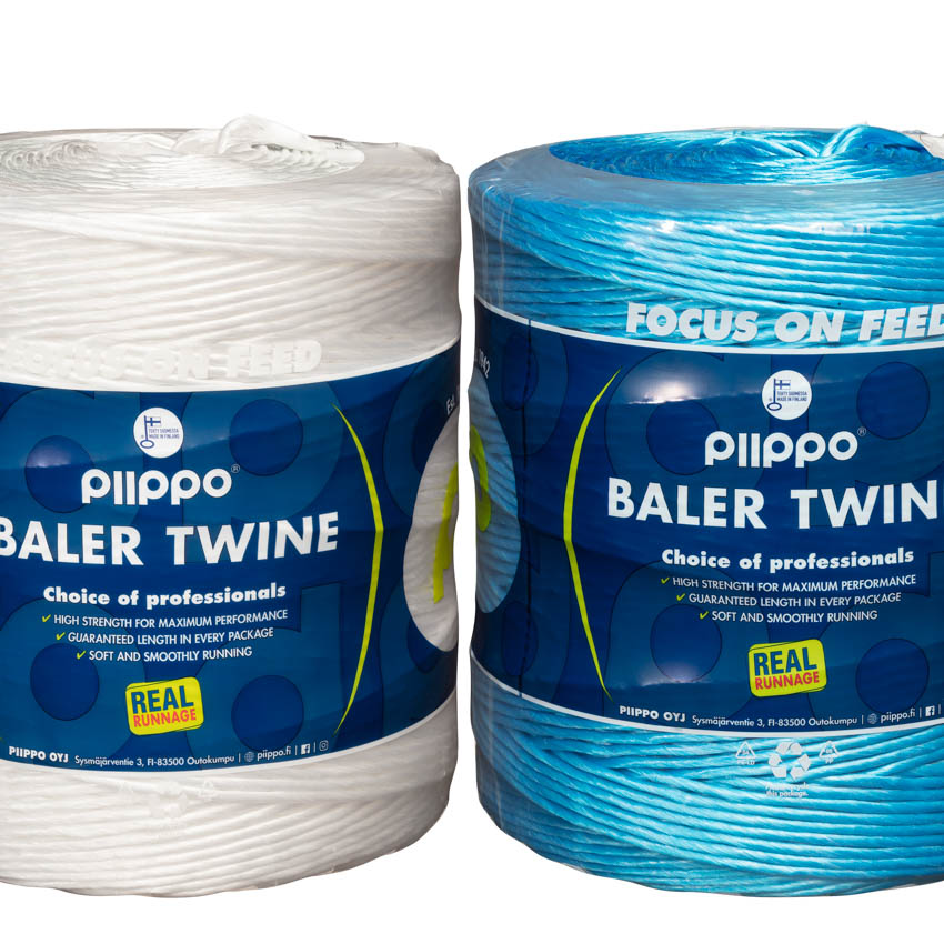 Piippo bálahálók és bálázó zsinegek Finnországból